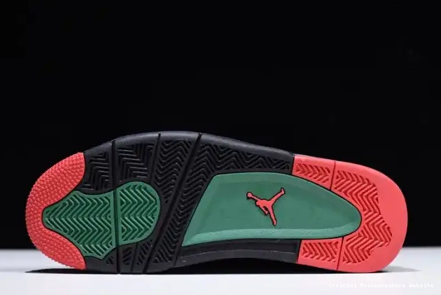 Official Maikesneakers Air 4 AQ3816-063 Red NRG Gorge Jordan Black GUCC Green-Varsity 0510
